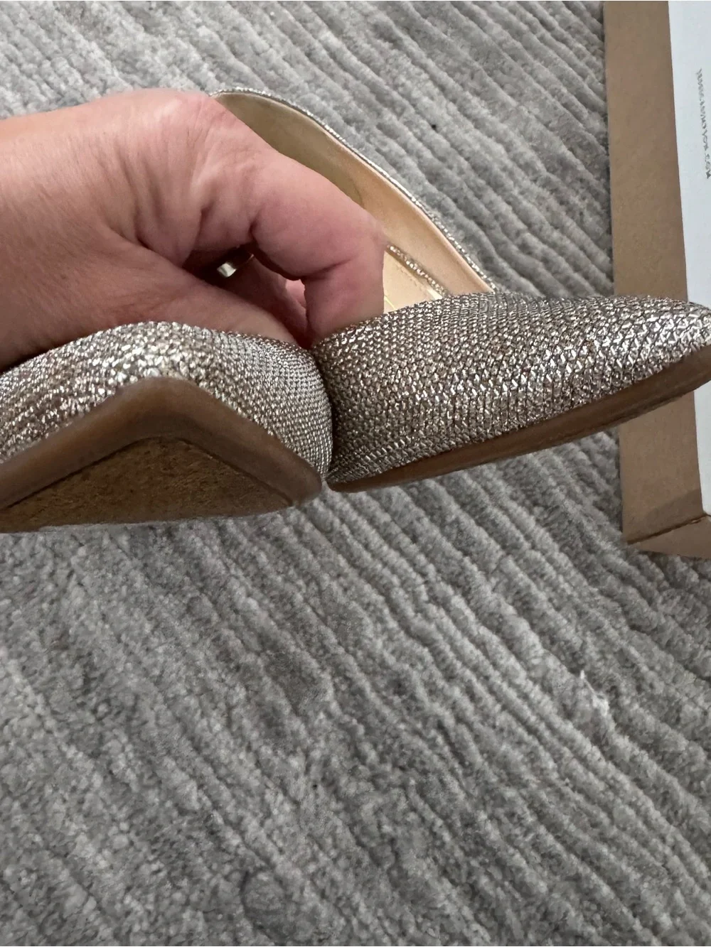 Jessica Simpson sparkling silver